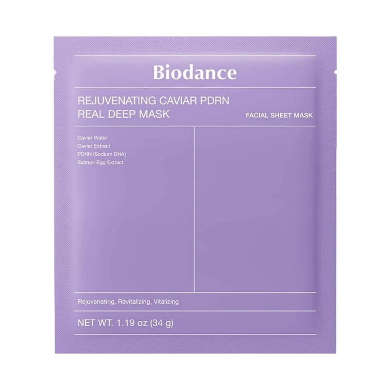 BIODANCE REJUVENATING CAVIAR PDRN REAL DEEP MASK ГИДРОГЕЛЕВАЯ МАСКА 